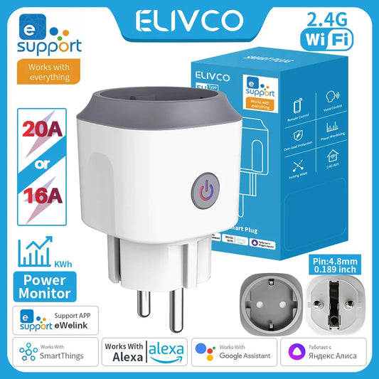 eWelink WiFi Smart Socket EU 16A/20A