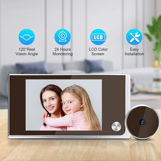 3.5-Inch Digital Door Viewer Peephole Camera
